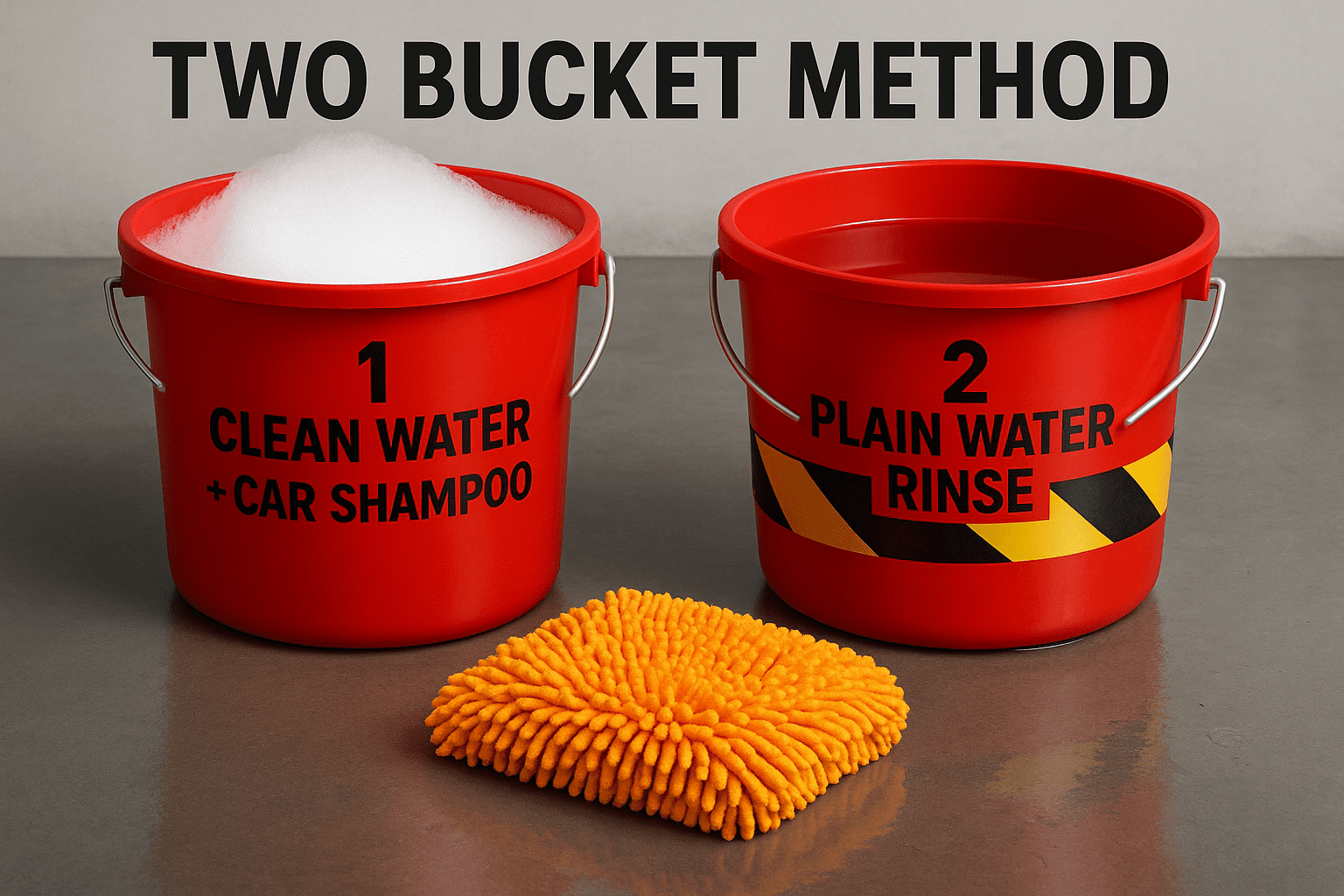 Two bucket wash method